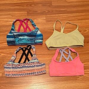 Ivivva Kids Sports Bras - Blue, Yellow, Pink, Multicolor (4-7)